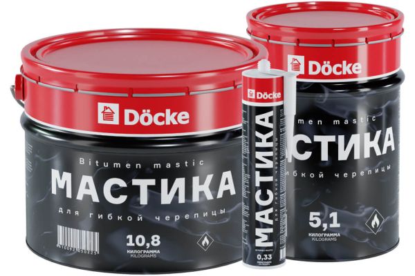 Мастика для гибкой черепицы Docke